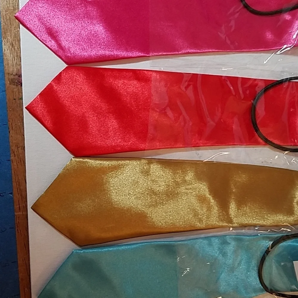 Boys Faux Satin Neck Tie 10 1/2